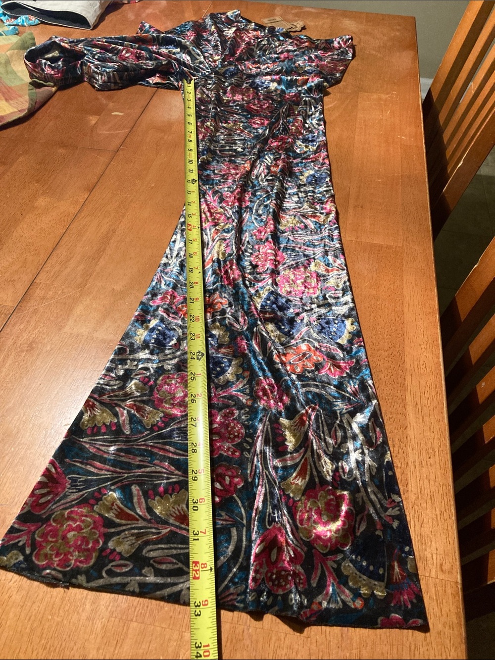 Natural Life Velvet Floral Bootcut Lounge Pants High Rise Stretchy - M - NWT! - Picture 12 of 12